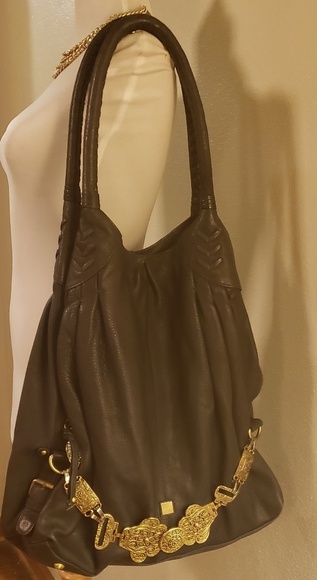 Waterlily LA navy blue handbag. - Picture 6 of 7